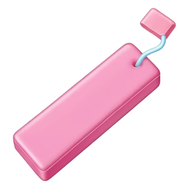 Pink stick of gum sticker