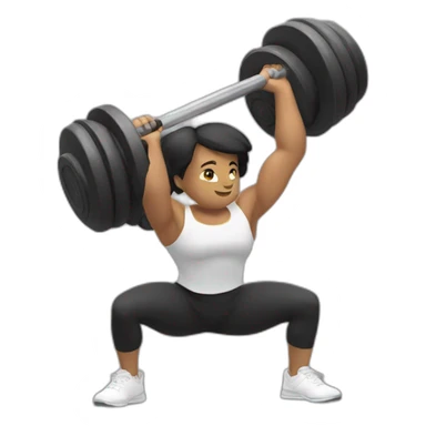 double kettlebell squat sticker