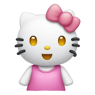 Hello kitty shaking her head sticker