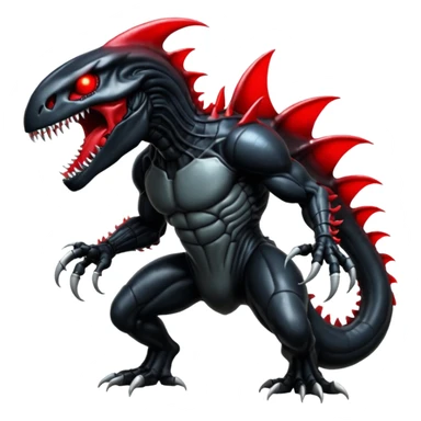 Venom-Groudon-Xenomorph-Darkrai-fusion  sticker