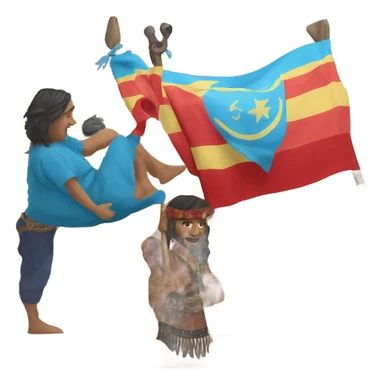 Make me a gypsy flag  sticker