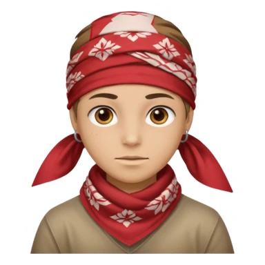 character with bandana sticker
