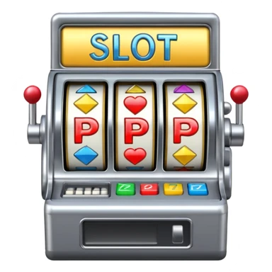 Slot machine, classic, 5 reels, nothing written on it, the symbols shown are not 7s, but in order letters P, R, O, P, O sticker