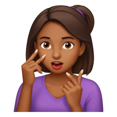 Niña mordiéndose la uña sticker