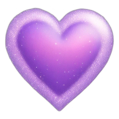 Pastel Sparkly purple heart sticker