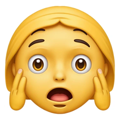 worried emoji face sticker