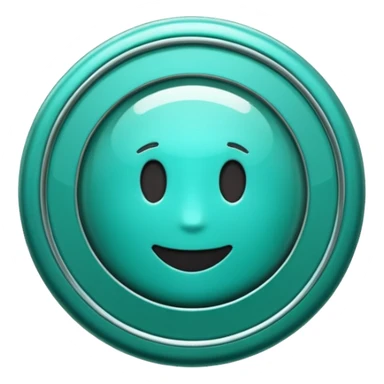Create a custom emoji badge featuring a stylized, glossy letter “S”. Use the Platinum rank style from League of Legends: teal-green metallics, reflective surfaces, and a futuristic elegant frame. Vibrant and high readability.
 sticker