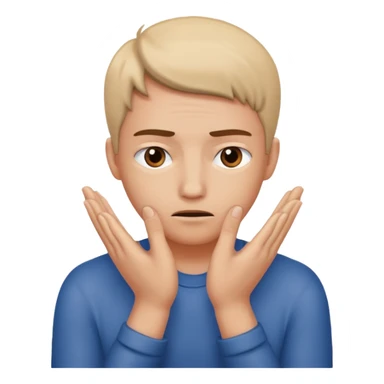 Une personne qui se frotte les mains avec un regard suspect  sticker