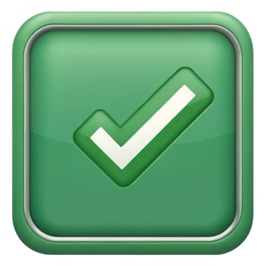 check box with color #26A785 sticker