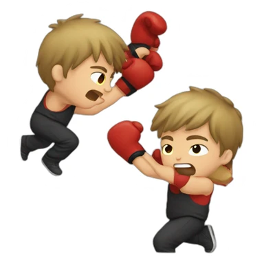 Boys fight sticker