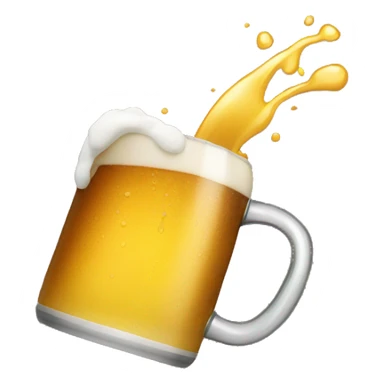 pouring out a 40oz beer sticker