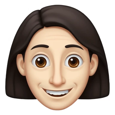 Créate a Jewish with a big nose and has a big sneaky smile emoji sticker