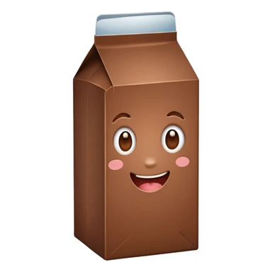 chocolate milk carton  sticker