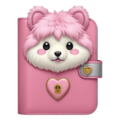 Fur Baby Pink Diary sticker