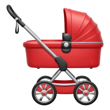 baby stroller with a photo symbol sticker