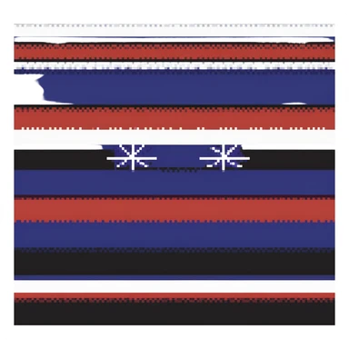 Thai flag with red, white, and blue horizontal stripes sticker