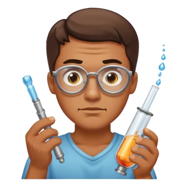 Glass Blower man sticker