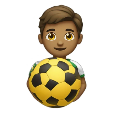 bola de futebol com gomos amarelos e pretos sticker