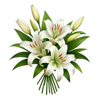bouquet of lily’s flower  sticker