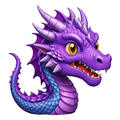 purple dragon sticker
