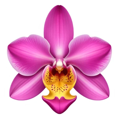Tropical pink orchid  sticker