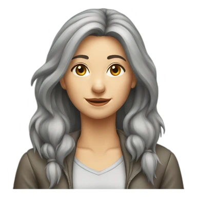 Female grey wolf  sticker