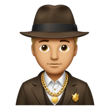 Ola tudo bem que um gangster rico boss sticker