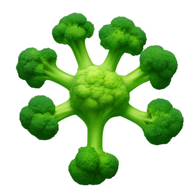 molecule with broccoli sticker