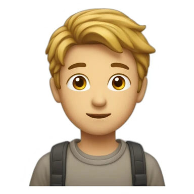 a boy who is easily understanded sticker