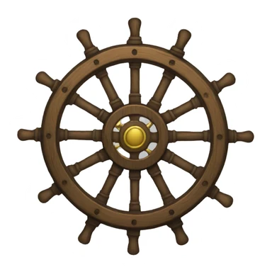 pirate boat wheel sticker