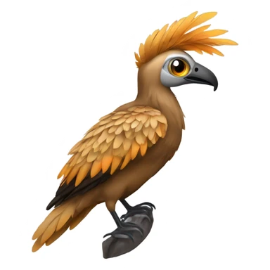 animal de plumas (ave) fusionado con un helicóptero  sticker