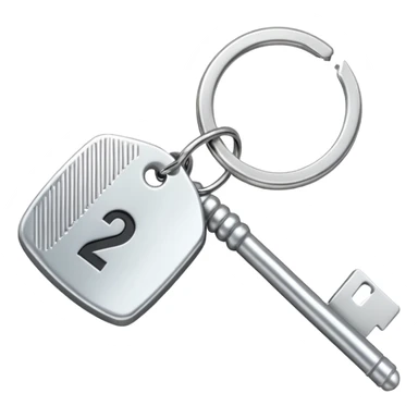 una llave con un llavero que diga century 21 sticker