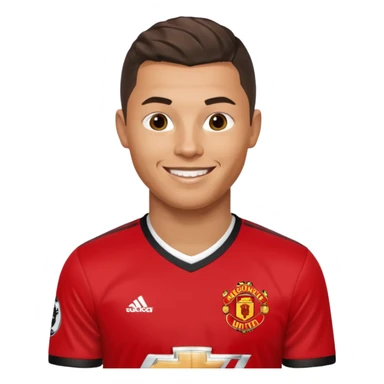 Ronaldo 2008 smiling  sticker