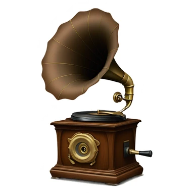 vintage gramophone  sticker