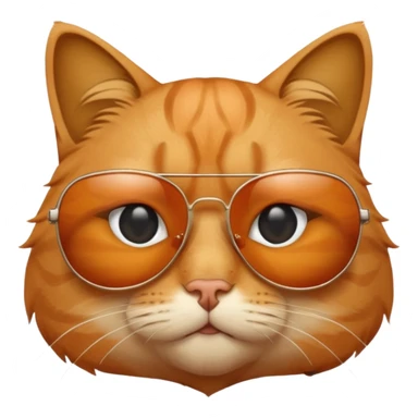 Cat wearing sunglasses e con il broncio sticker