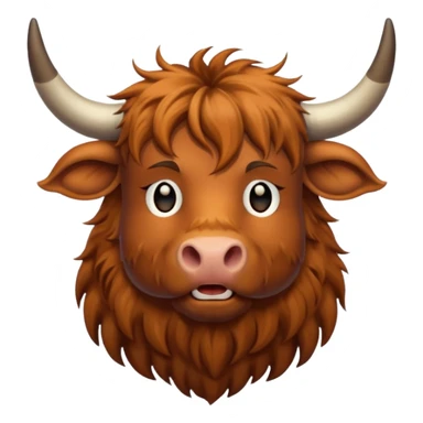 Highland cow sticker