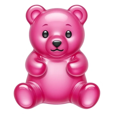 Pink Crystalline Gummybear sticker