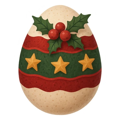 Christmas egg, remove background sticker