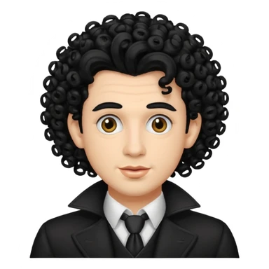 curly  drag king sticker