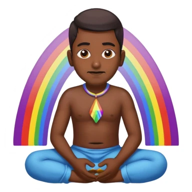 An Indian man who poops rainbows sticker