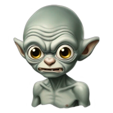 Gollum as Philadelphia eagle logo sticker