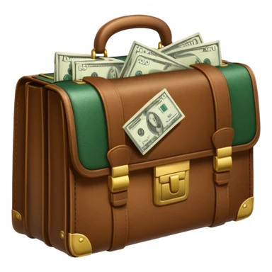 maletin con dinero sticker