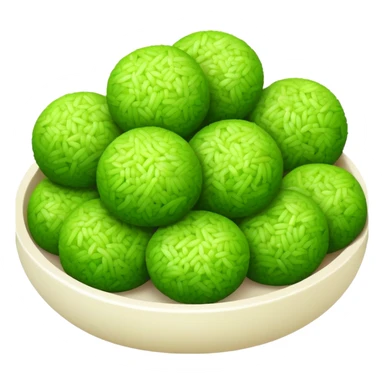 chinese green rice balls sticker