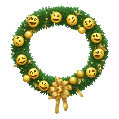 New Year's garland  sticker
