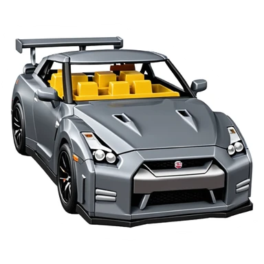Fait moi une nissan gtr couleur Carbon en lego sticker