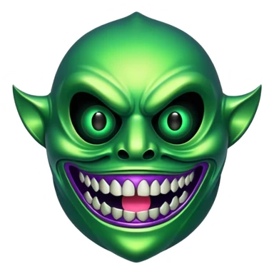 glitter green toxic mask sticker