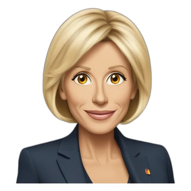 brigitte macron and elone musk sticker