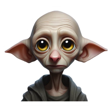 Cyberpunk dobby in Polestar style, oil paint, mysterious eyes, intricate lips, masterpiece portrait, beautiful, desirable, logical sticker