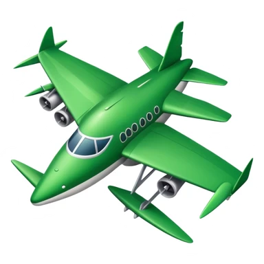 Crocodile-headed airplane  sticker