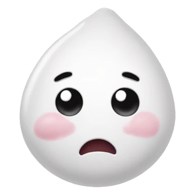 blob-face with acne sticker